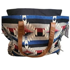 🆕️Lovestitch Boho Frayed Canvas Tote